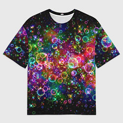 Футболка оверсайз мужская Мыльные пузырики, цвет: 3D-принт