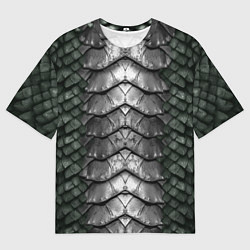 Футболка оверсайз мужская Dragon scales, цвет: 3D-принт