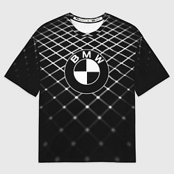 Футболка оверсайз мужская BMW спортивная сетка, цвет: 3D-принт