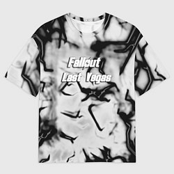 Мужская футболка оверсайз Fallout краски черные