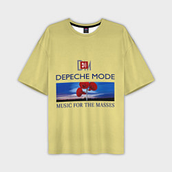 Футболка оверсайз мужская Depeche Mode - Music For The Masses title, цвет: 3D-принт