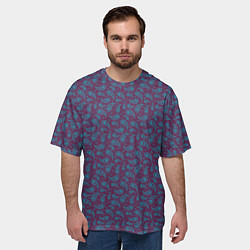 Футболка оверсайз мужская Пейсли узор, цвет: 3D-принт — фото 2