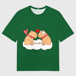 Футболка оверсайз мужская Капибара: be capy, цвет: 3D-принт
