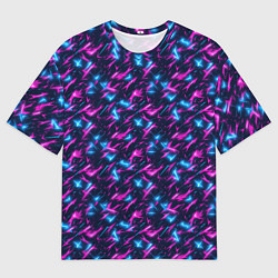 Мужская футболка оверсайз Неоновый бум