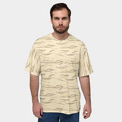 Футболка оверсайз мужская Пастельный тигр, цвет: 3D-принт — фото 2