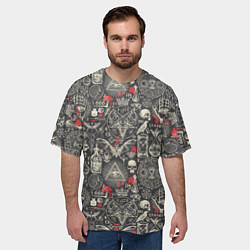 Футболка оверсайз мужская Колдовство и чёрная магия, цвет: 3D-принт — фото 2