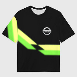 Футболка оверсайз мужская Nissan logo brend auto, цвет: 3D-принт