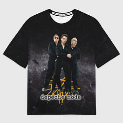 Футболка оверсайз мужская Depeche Mode - A band in the universe, цвет: 3D-принт