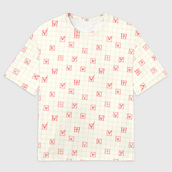 Мужская футболка оверсайз Все голосуют за красный