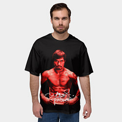 Футболка оверсайз мужская Мэнни Пакьяо, цвет: 3D-принт — фото 2