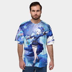 Футболка оверсайз мужская Genshin Impact Furina, цвет: 3D-принт — фото 2
