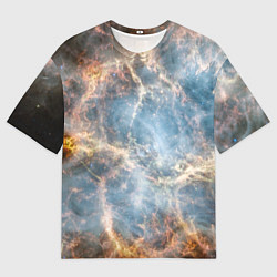 Футболка оверсайз мужская Крабовидная туманность, цвет: 3D-принт