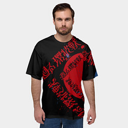 Футболка оверсайз мужская Магическая битва Jujutsu anime, цвет: 3D-принт — фото 2