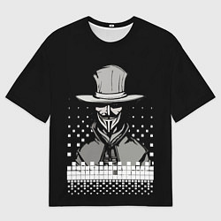 Футболка оверсайз мужская Гай фокс, цвет: 3D-принт