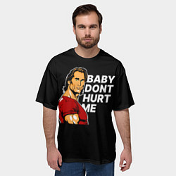 Футболка оверсайз мужская Baby dont hurt me - Mike OHearn, цвет: 3D-принт — фото 2