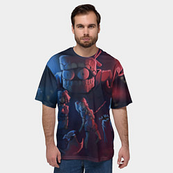 Футболка оверсайз мужская Удивительный цифровой цирк, цвет: 3D-принт — фото 2