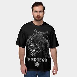 Футболка оверсайз мужская Вольному воля, цвет: 3D-принт — фото 2