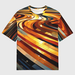 Футболка оверсайз мужская Абстрактная дорога, цвет: 3D-принт