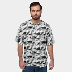 Футболка оверсайз мужская Камни, цвет: 3D-принт — фото 2