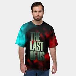 Футболка оверсайз мужская The last of us fire, цвет: 3D-принт — фото 2