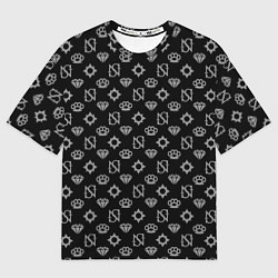 Футболка оверсайз мужская Sessanta Nove pattern, цвет: 3D-принт