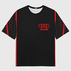 Футболка оверсайз мужская Audi sport geometry, цвет: 3D-принт