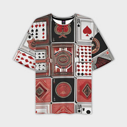 Мужская футболка оверсайз Покерный гений