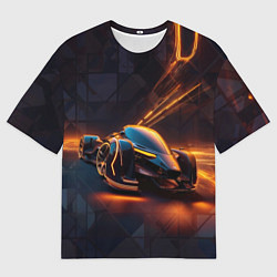 Футболка оверсайз мужская Киберболид, цвет: 3D-принт