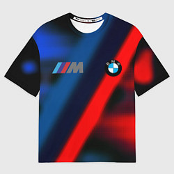 Футболка оверсайз мужская BMW sport абстракция, цвет: 3D-принт