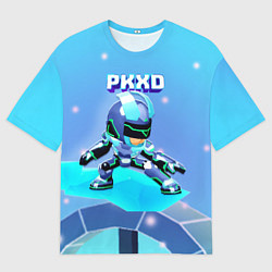 Футболка оверсайз мужская Холодный новогодний PK XD, цвет: 3D-принт