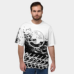 Футболка оверсайз мужская BMW sport splash color auto, цвет: 3D-принт — фото 2