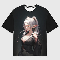 Футболка оверсайз мужская Фрирен в кимоно- Sou sou no frieren, цвет: 3D-принт