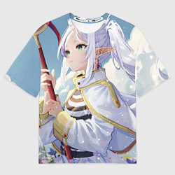 Футболка оверсайз мужская Sousou no Frieren stand, цвет: 3D-принт