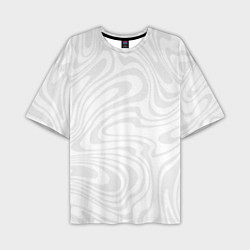 Мужская футболка оверсайз Абстрактные волны вектор