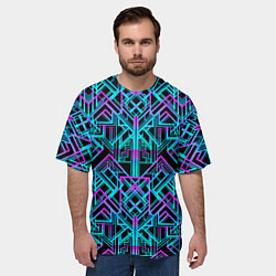 Футболка оверсайз мужская Узор в стиле ар-деко, цвет: 3D-принт — фото 2