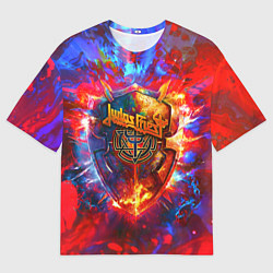 Футболка оверсайз мужская Invincible shield - Jadas Priest, цвет: 3D-принт