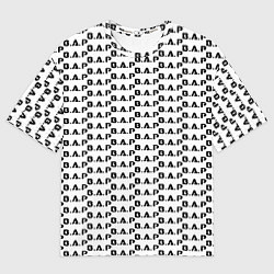 Футболка оверсайз мужская BAP kpop steel pattern, цвет: 3D-принт