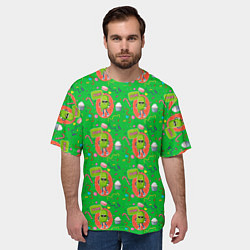 Футболка оверсайз мужская Сладкое мороженое, цвет: 3D-принт — фото 2