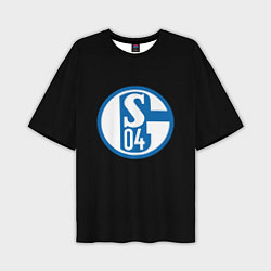 Футболка оверсайз мужская Schalke 04 fc club sport, цвет: 3D-принт