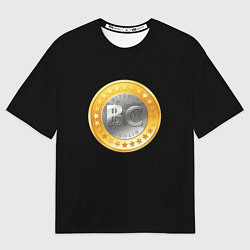 Футболка оверсайз мужская BTC money, цвет: 3D-принт