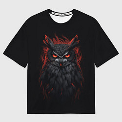 Футболка оверсайз мужская Evil owl, цвет: 3D-принт