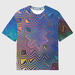 Мужская футболка оверсайз Абстрактная мандала