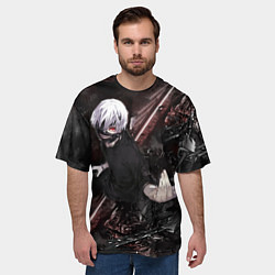 Футболка оверсайз мужская Tokyo Ghoul anime, цвет: 3D-принт — фото 2