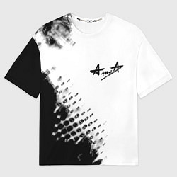 Мужская футболка оверсайз Алиса краски текстура