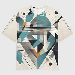 Мужская футболка оверсайз Три человека авангард