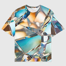 Мужская футболка оверсайз Грани стеклянного камня