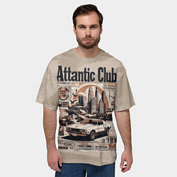Футболка оверсайз мужская Attantic club, цвет: 3D-принт — фото 2