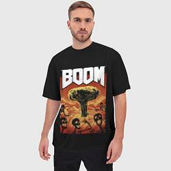 Футболка оверсайз мужская Boom - Doom, цвет: 3D-принт — фото 2