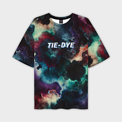 Футболка оверсайз мужская Tie - dye, цвет: 3D-принт
