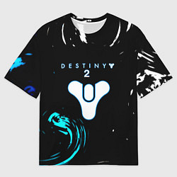 Мужская футболка оверсайз Destiny space color game